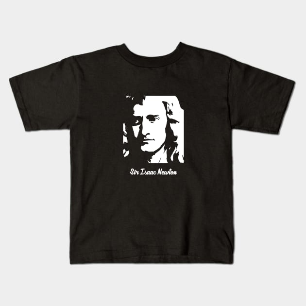 Sir Isaac Newton Kids T-Shirt by Aldyz